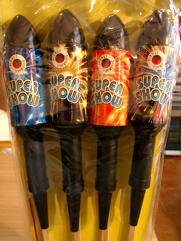 Super Show pijlen met 75 gram van het merk Planet Fireworks.